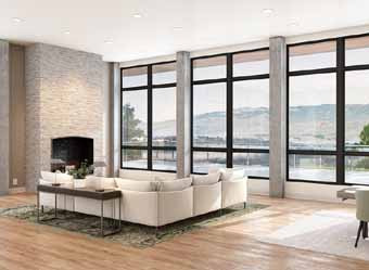 Consistent, equal sight lines create a traditional wood look.