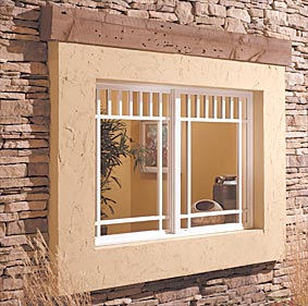 Consistent, equal sight lines create a traditional wood look.