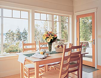 Milgard Ultra® Series Picture Windows Consistent, equal sight lines create a traditional wood look.