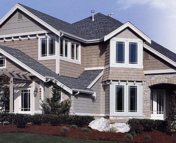 Consistent, equal sight lines create a traditional wood look.