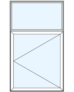 Milgard Aluminum Bottom Casement Left Windows