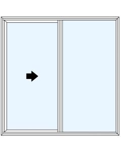Milgard Aluminum Half Vent XO Windows
