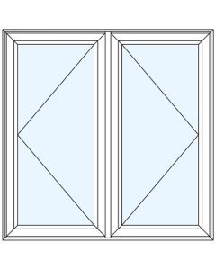 Milgard Style Line Double Casement Windows