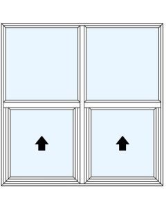 Milgard Style Line Double Single Hung Windows