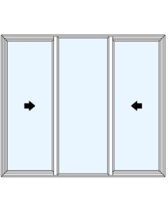 Milgard Style Line Double Vent 1/3 Sash Windows