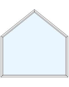 Milgard Style Line Gable Picture Windows Five Sided