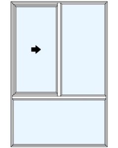 Milgard Style Line Half Vent Above XO Windows