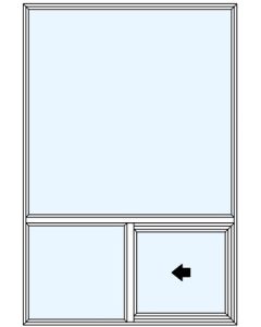Milgard Style Line Half Vent Below OX Windows