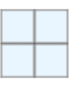 Milgard Style Line Picture Windows Two Wide Two High