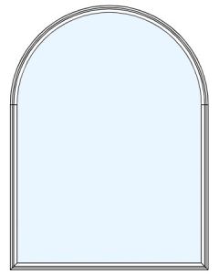 Milgard Style Line Round Top Picture Windows