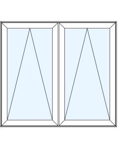 Milgard Aluminum Double Awning Windows