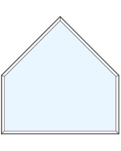 Milgard Aluminum Gable Picture Windows Five Sided