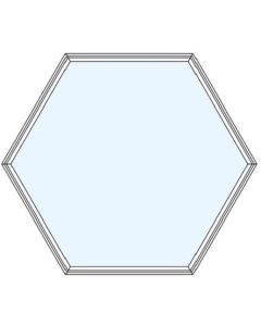 Milgard Aluminum Hexagon Picture Windows