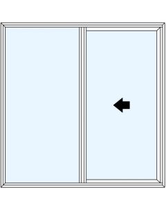 Milgard Aluminum Half Vent - OX Windows