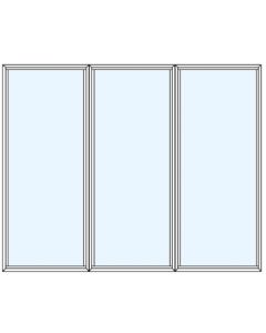 Milgard Aluminum Picture Windows Three Wide 1/3 Sash