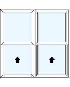 Milgard Trinsic Double Single Hung Windows