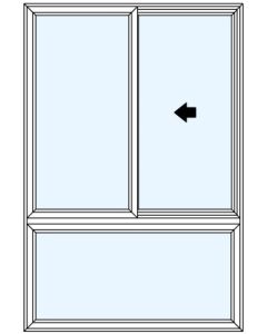 Milgard Trinsic Half Vent Above OX Windows