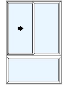 Milgard Trinsic Half Vent Above XO Windows