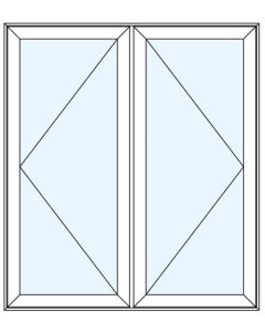Milgard Tuscany Double Casement Windows