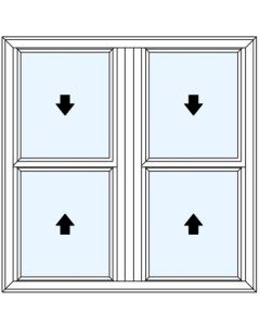Milgard Tuscany Double Double Hung Windows