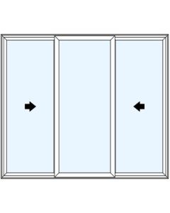 Milgard Tuscany Double Vent 1/3 Sash Windows
