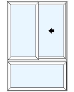Milgard Tuscany Half Vent Above OX Windows