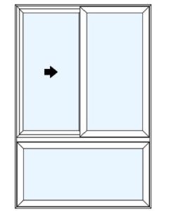 Milgard Tuscany Half Vent Above XO Windows