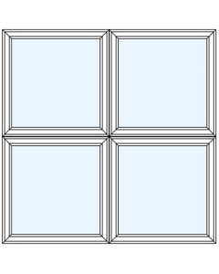 Milgard Tuscany Picture Windows Two Wide Two High