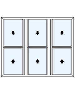 Milgard Tuscany Triple Double Hung Windows