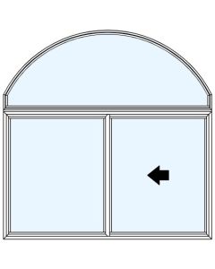 Arch Top Half Vent OX Windows