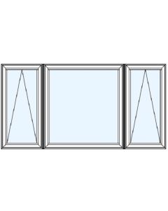 Milgard Ultra Double Awning Picture Windows 1/4 Sash
