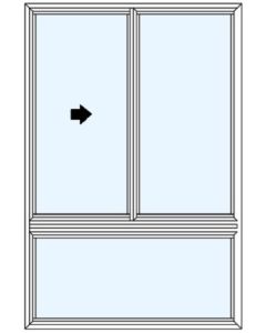 Milgard Ultra Half Vent Above XO Windows