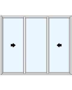 Milgard Ultra Double Vent 1/3 Sash Windows