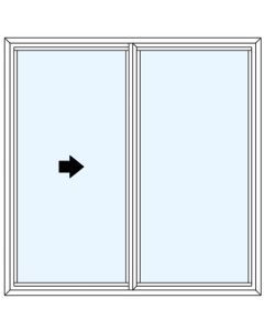 Milgard Ultra Half Vent XO Windows