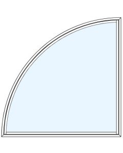 Milgard Ultra Quarter Round Picture Windows Left