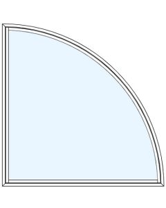 Milgard Ultra Quarter Round Picture Windows Right