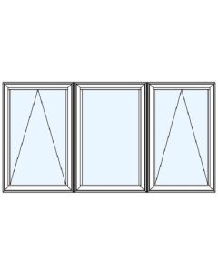 Milgard Ultra Double Awning Picture Windows 1/3 Sash