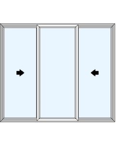 Milgard Trinsic Double Vent Third Sash Windows