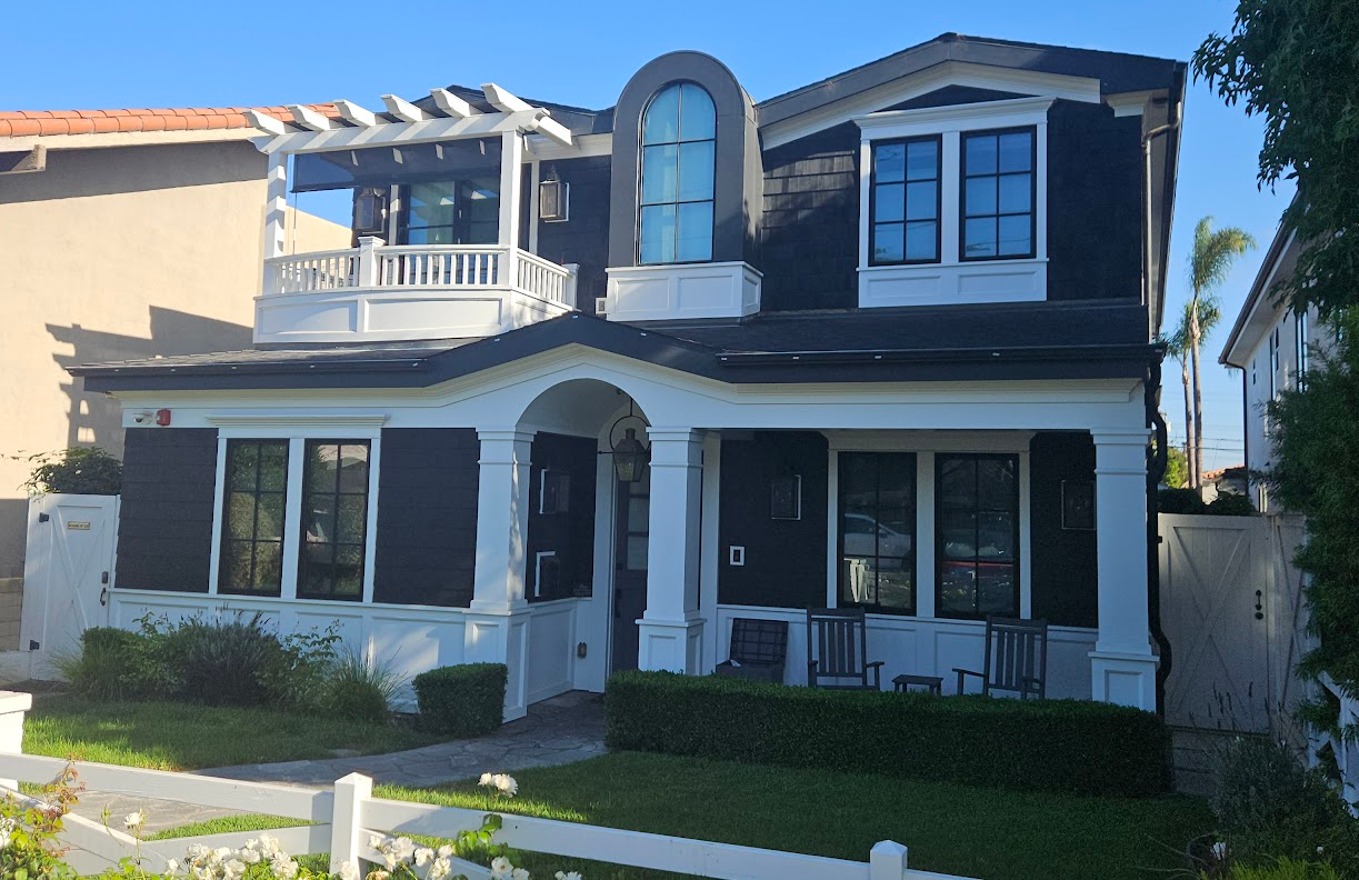 Milgard Black Windows In Cottage Style House