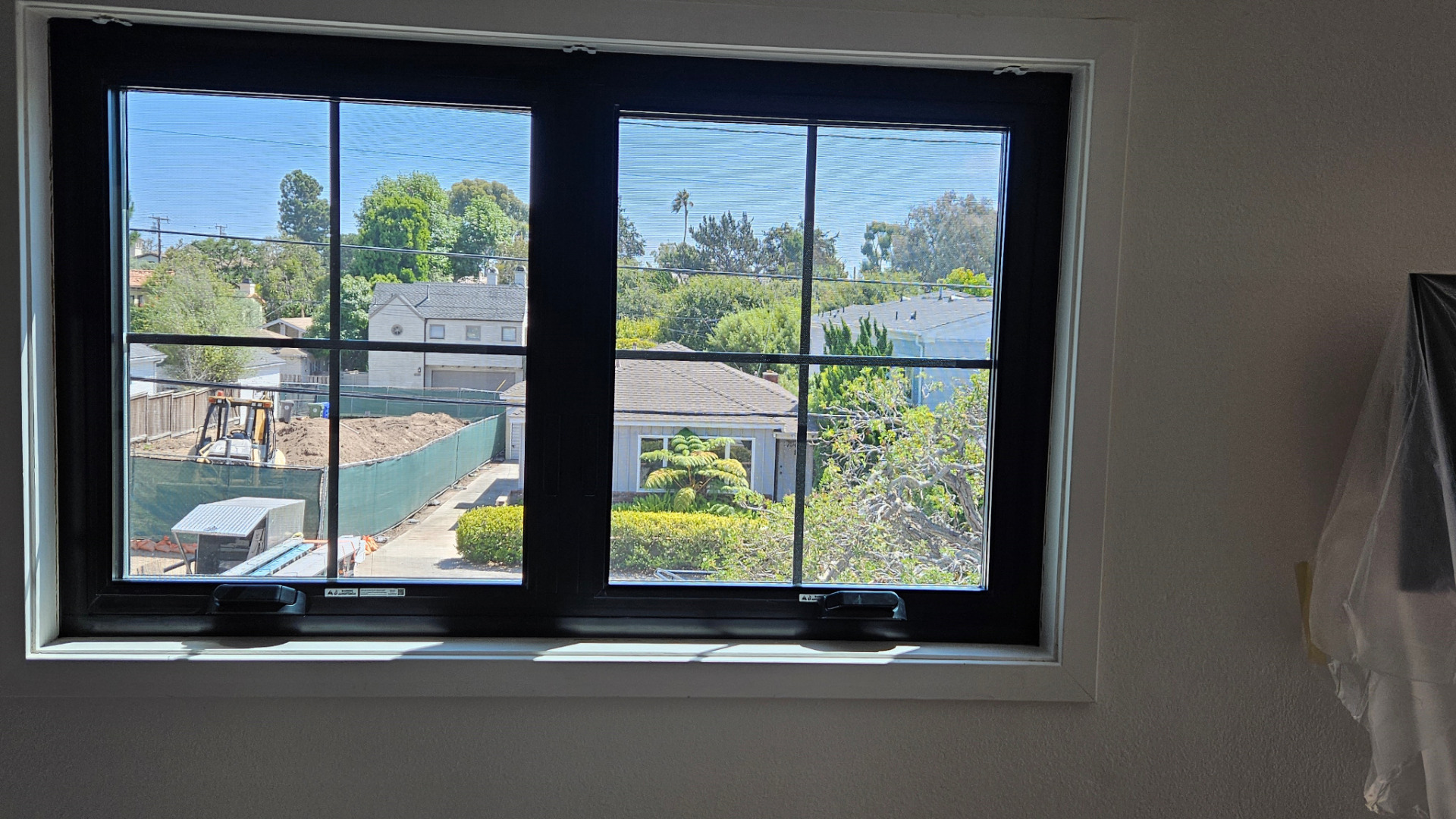 Milgard 4 Panel Sliding Patio Door With Evening City Viewe Front View
